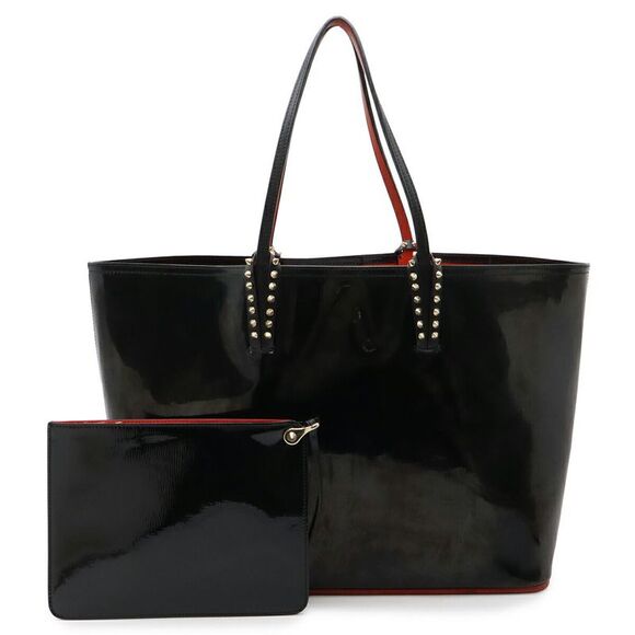 Christian Louboutin Handbags - Christian Louboutin CABATA Patent Leather Studded Tote Bag